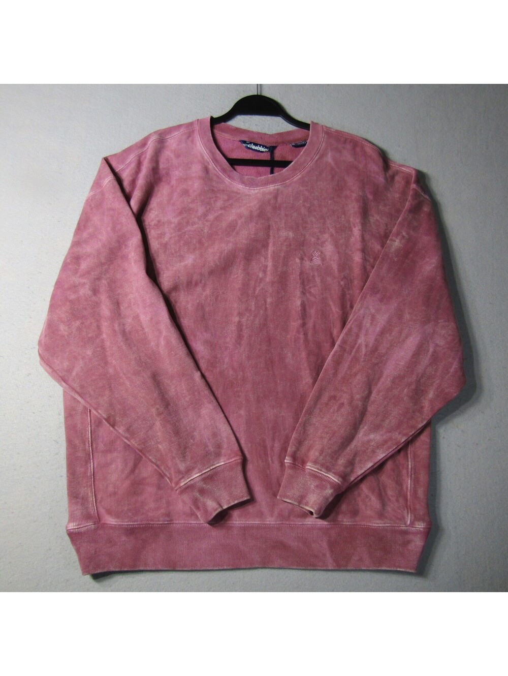 NWT Chubbies The Cozy Rosy Pebble Wash Comfort Crewneck Sweatshirt Men's M